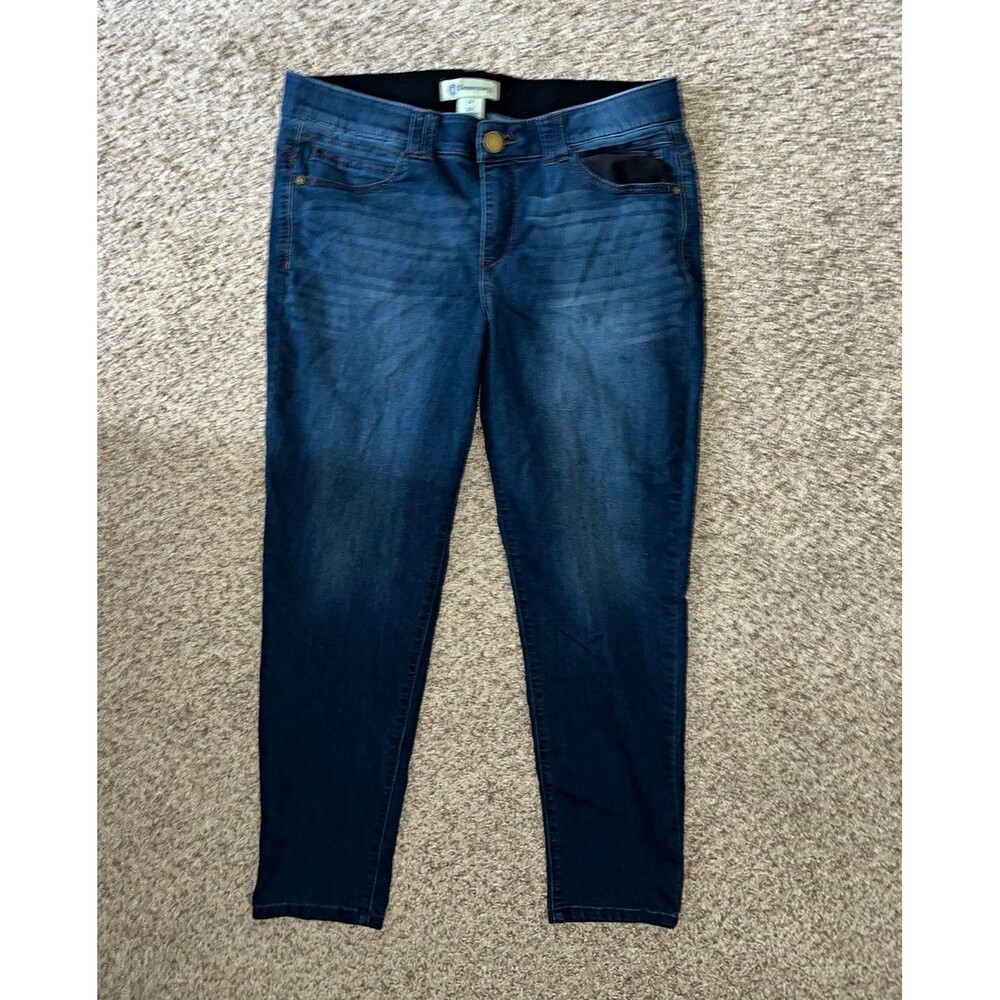 Democracy Ab-solution Women’s Dark Wash Blue Denim Skinny Jeans Stretch 14